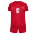 Tanie Strój piłkarski Dania Christian Eriksen #10 Koszulka Podstawowej dla dziecięce MŚ 2022 Krótkie Rękawy (+ szorty)